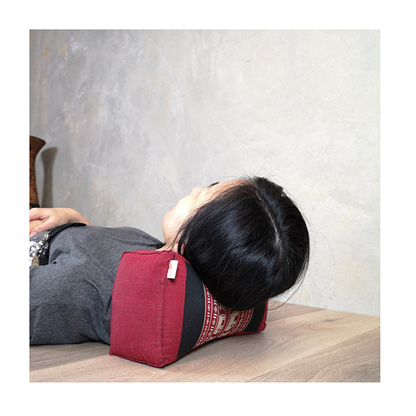 Bone Shape Neck Pillow Meditation Cushion Kapok Filled