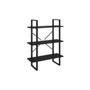 Book Cabinet Black 80 X 30 X 105 Cm Engineered Wood