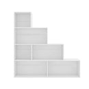 Book Cabinet Divider White 155 X 24 X 160 Cm Chipboard