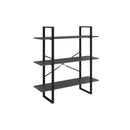 Book Cabinet Grey 100 X 30 X 105 Cm Engineered Wood