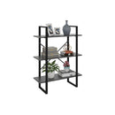 Book Cabinet Grey 80 X 30 X 105 Cm Engineered Wood