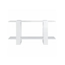 Book Cabinet High Gloss White 100 X 30 X 51 Cm Engineered Wood