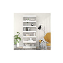Book Cabinet High Gloss White 80 X 30 X 198 Cm Engineered Wood