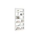 Book Cabinet High Gloss White 80 X 30 X 198 Cm Engineered Wood