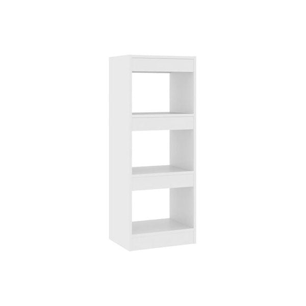 Book Cabinet Room Divider 40 X 30 X 103 Cm White Engineered Wood