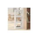 Book Cabinet Room Divider 40 X 30 X 103 Cm White Engineered Wood