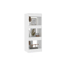 Book Cabinet Room Divider 40 X 30 X 103 Cm White Engineered Wood