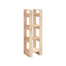 Book Cabinet Room Divider 41 X 35 X 125 Cm Solid Wood Pine