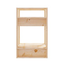 Book Cabinet Room Divider 41 X 35 X 57 Cm Solid Wood Pine