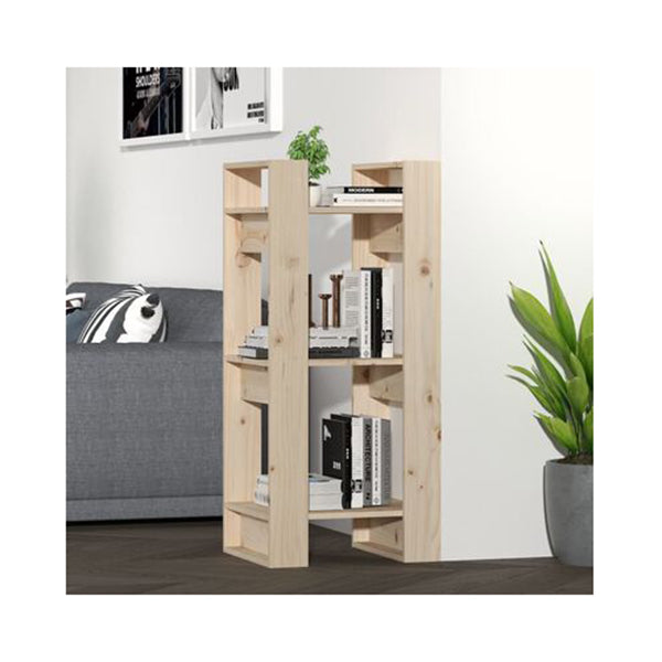 Book Cabinet Room Divider 41 X 35 X 91 Cm Solid Wood Pine