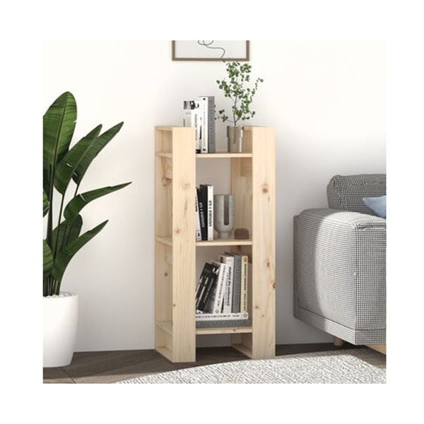 Book Cabinet Room Divider 41 X 35 X 91 Cm Solid Wood Pine