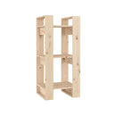 Book Cabinet Room Divider 41 X 35 X 91 Cm Solid Wood Pine