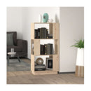 Book Cabinet Room Divider 51 X 25 X 101 Cm Solid Wood Pine