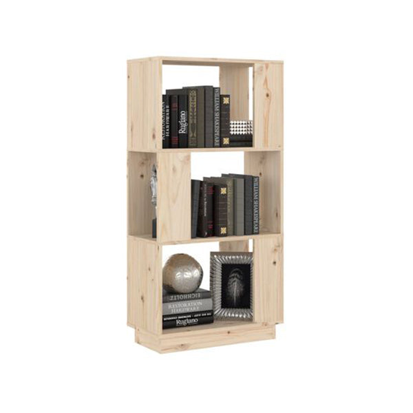 Book Cabinet Room Divider 51 X 25 X 101 Cm Solid Wood Pine