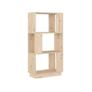 Book Cabinet Room Divider 51 X 25 X 101 Cm Solid Wood Pine