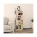 Book Cabinet Room Divider 51 X 25 X 132 Cm Solid Wood Pine