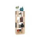 Book Cabinet Room Divider 51 X 25 X 132 Cm Solid Wood Pine