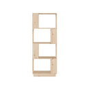 Book Cabinet Room Divider 51 X 25 X 132 Cm Solid Wood Pine