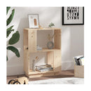 Book Cabinet Room Divider 51 X 25 X 70 Cm Solid Wood Pine