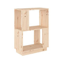 Book Cabinet Room Divider 51 X 25 X 70 Cm Solid Wood Pine