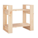 Book Cabinet Room Divider 60 X 35 X 57 Cm Solid Wood Pine