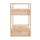 Book Cabinet Room Divider 60 X 35 X 57 Cm Solid Wood Pine