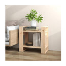 Book Cabinet Room Divider 60 X 35 X 57 Cm Solid Wood Pine