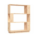 Book Cabinet Room Divider 80 X 25 X 101 Cm Solid Wood Pine