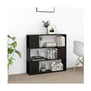 Book Cabinet Room Divider Black 100 X 24 X 94 Cm