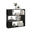 Book Cabinet Room Divider Black 100 X 24 X 94 Cm