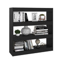 Book Cabinet Room Divider Black 100 X 30 X 103 Cm