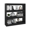 Book Cabinet Room Divider Black 100 X 30 X 103 Cm