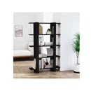 Book Cabinet Room Divider Black 100 X 30 X 160 Cm