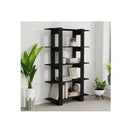 Book Cabinet Room Divider Black 100 X 30 X 160 Cm
