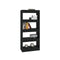 Book Cabinet Room Divider Black 60 X 30 X 135 Cm Engineered Wood
