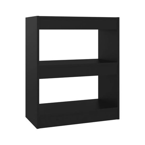 Book Cabinet Room Divider Black 60 X 30 X 72 Cm