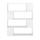 Book Cabinet Room Divider High Gloss White 100 X 24 X 124 Cm