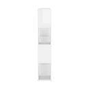 Book Cabinet Room Divider High Gloss White 100 X 24 X 124 Cm