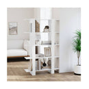 Book Cabinet Room Divider High Gloss White 100 X 30 X 160 Cm