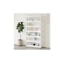 Book Cabinet Room Divider High Gloss White 100 X 30 X 198 Cm
