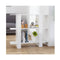 Book Cabinet Room Divider High Gloss White 100 X 30 X 87 Cm