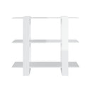 Book Cabinet Room Divider High Gloss White 100 X 30 X 87 Cm
