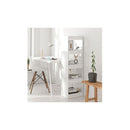 Book Cabinet Room Divider High Gloss White 40 X 30 X 135 Cm