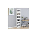 Book Cabinet Room Divider High Gloss White 40  X30 X 198 Cm