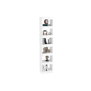 Book Cabinet Room Divider High Gloss White 40  X30 X 198 Cm