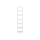 Book Cabinet Room Divider High Gloss White 40  X30 X 198 Cm