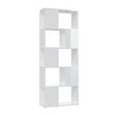 Book Cabinet Room Divider High Gloss White 60 X 24 X 155 Cm