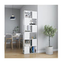 Book Cabinet Room Divider High Gloss White 60 X 24 X 186 Cm