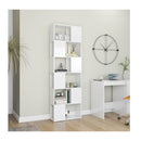 Book Cabinet Room Divider High Gloss White 60 X 24 X 186 Cm