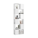 Book Cabinet Room Divider High Gloss White 60 X 24 X 186 Cm
